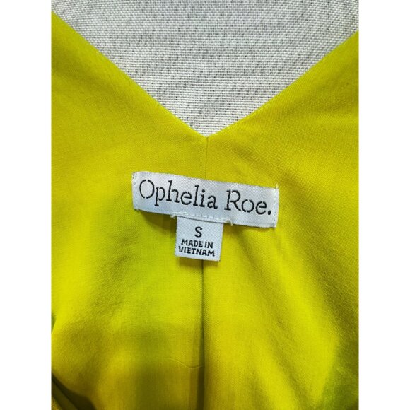 Ophelia Roe Womens Shift Tank Dress Size S Yellow Sleeveless Casual Summer Chic - Picture 2 of 11